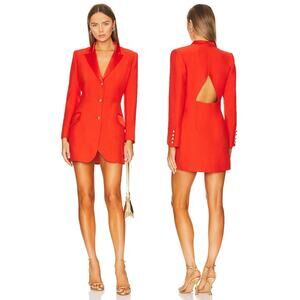Valentina Shah Oliver Blazer Dress Statement Party Evening Preppy Formal Event 8